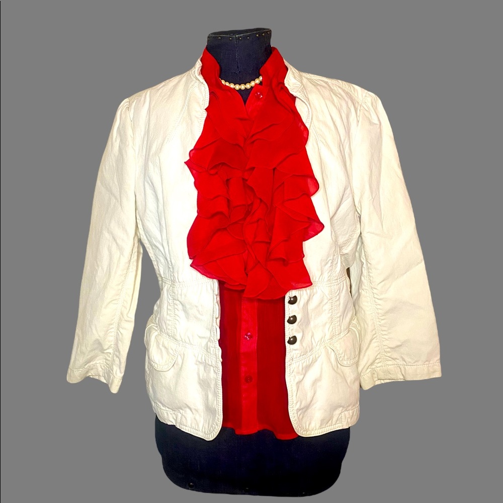 Banana Republic cream jacket